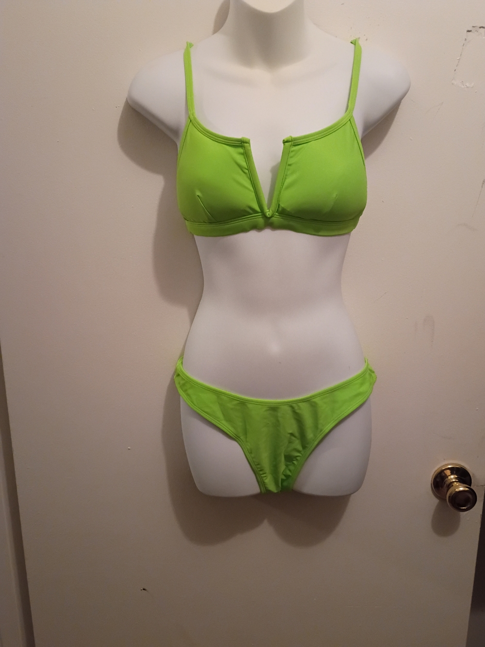 Perfectly Bright Lime Green Bikini Top by Perfectstraw
